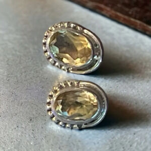 Citrine Sterling Silver Earrings